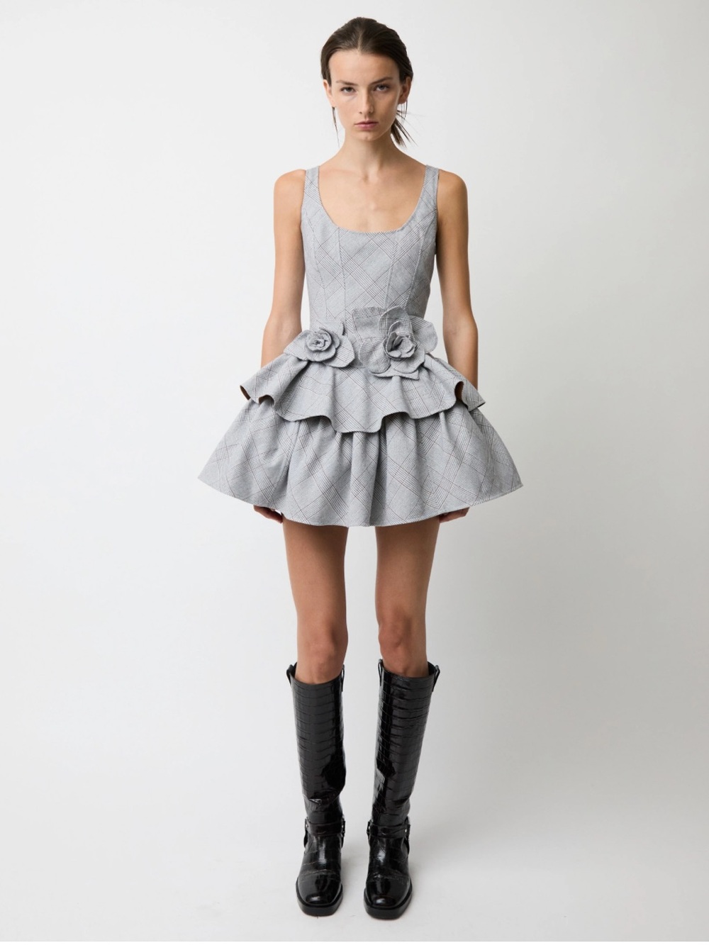 Aknvas Devyn dress in plaid